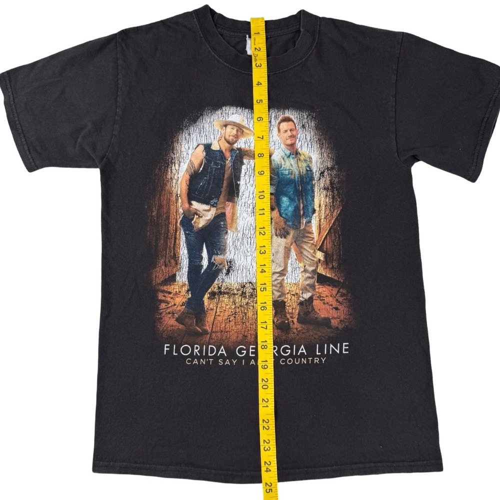 Florida Georgia Line Tour Shirt 2019 Black Graphic‎ Band Tee Youth - Picture 4 of 6